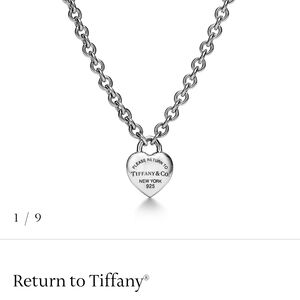 Tiffany & Co. Silver Heart Tag Necklace